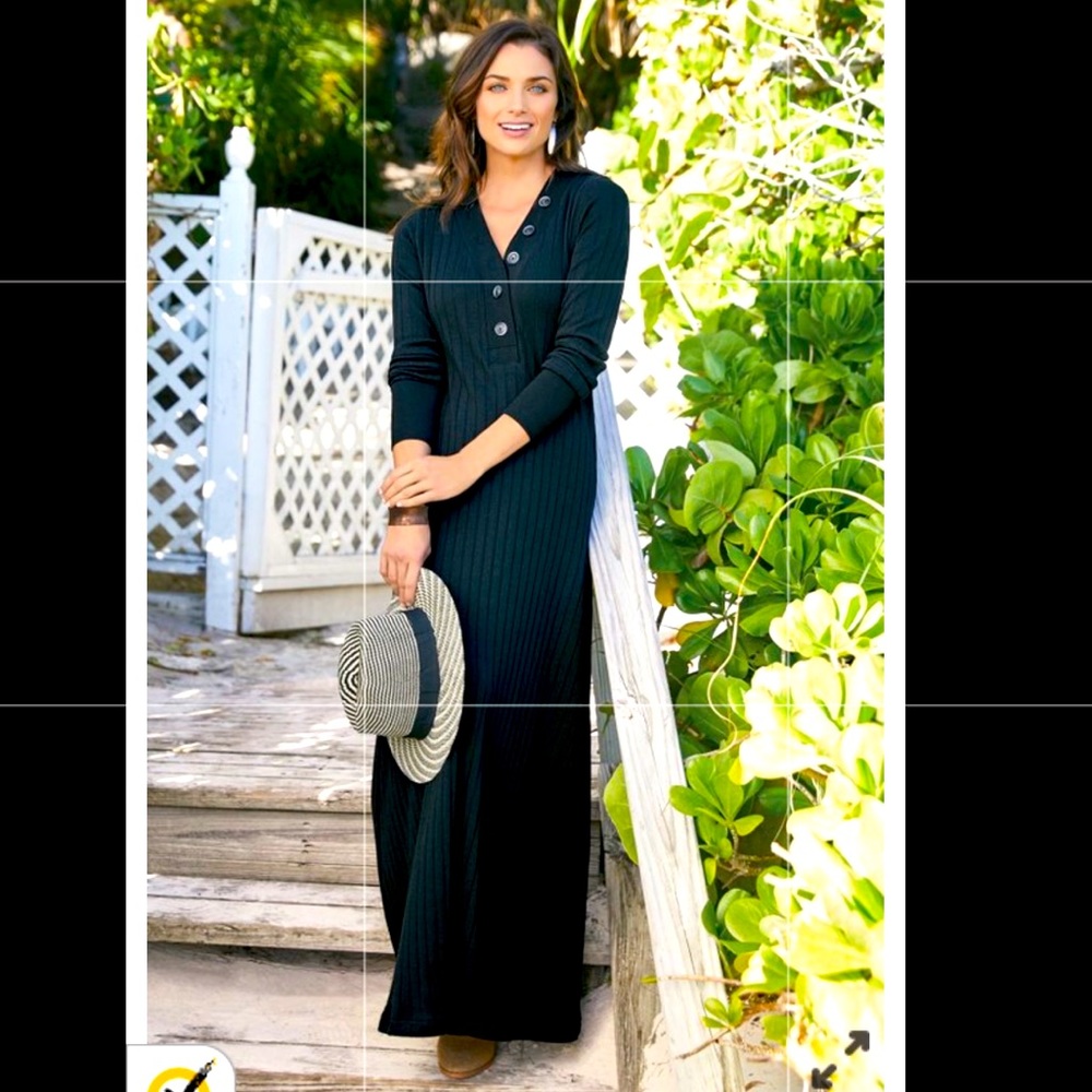 Soft surroundings sweater long dress